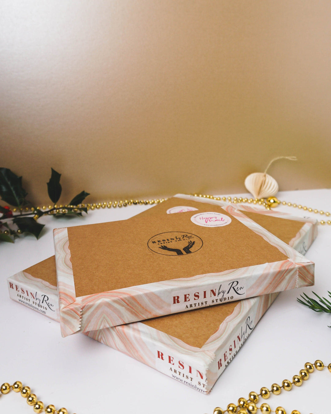 CUSTOM Jewellery Display Metal Tray Bundle - Decorative Serving Resin Tray | Jewellery Vanity Display - Resin By Ren