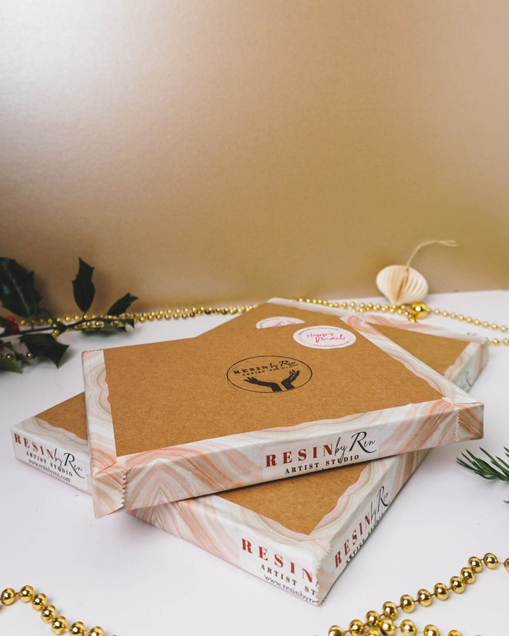 CUSTOM Jewellery Display Metal Tray Bundle - Decorative Serving Resin Tray | Jewellery Vanity Display - Resin By Ren