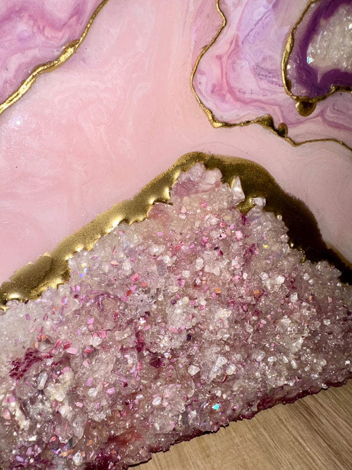 PINK GEODE TRIPTYCH (3-Piece Set)
