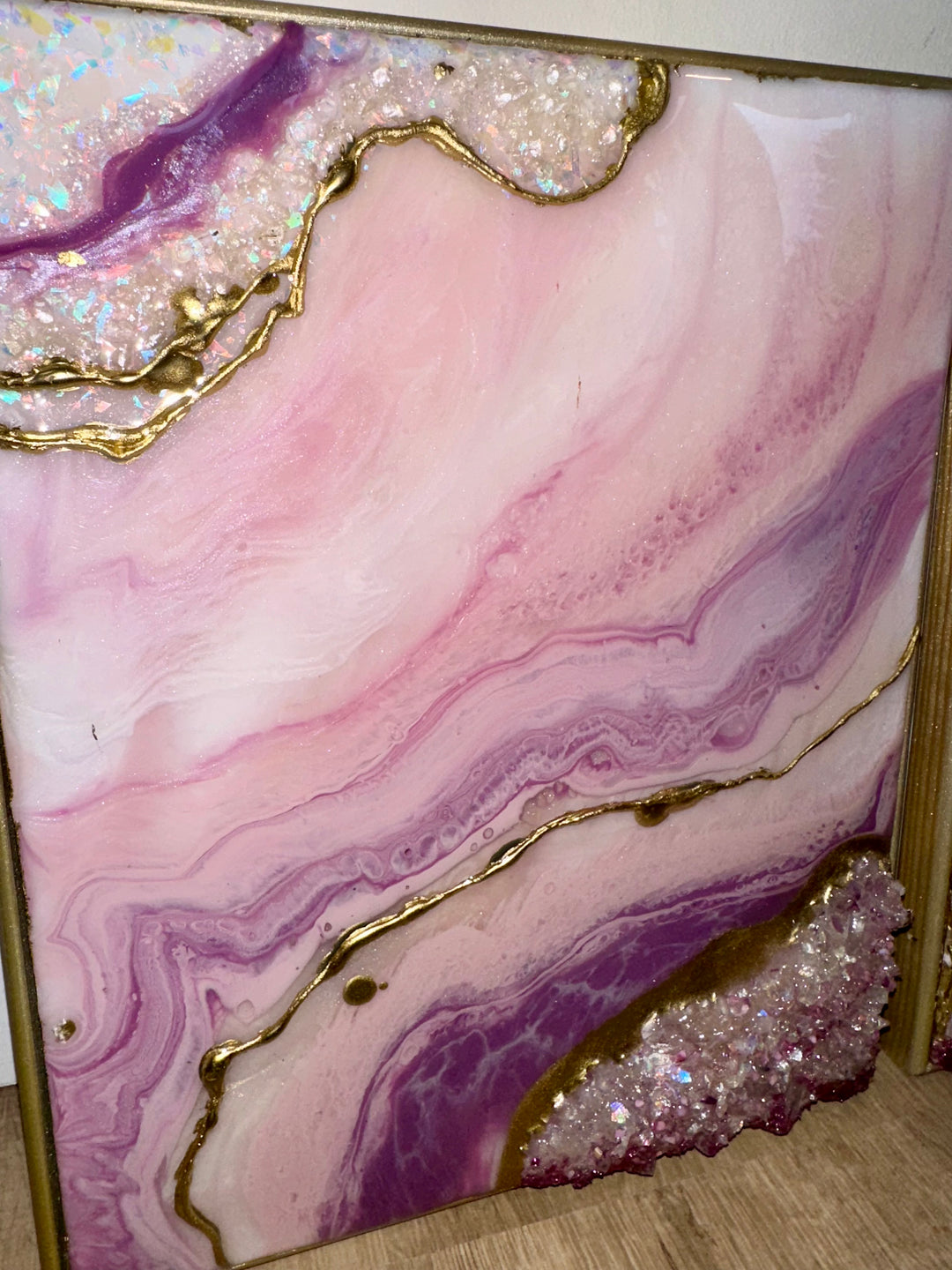 PINK GEODE TRIPTYCH (3-Piece Set)