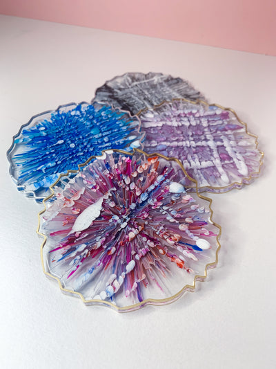 Private Resin Coaster Workshop - Cosmic Technique - Workshop - Resin By Ren