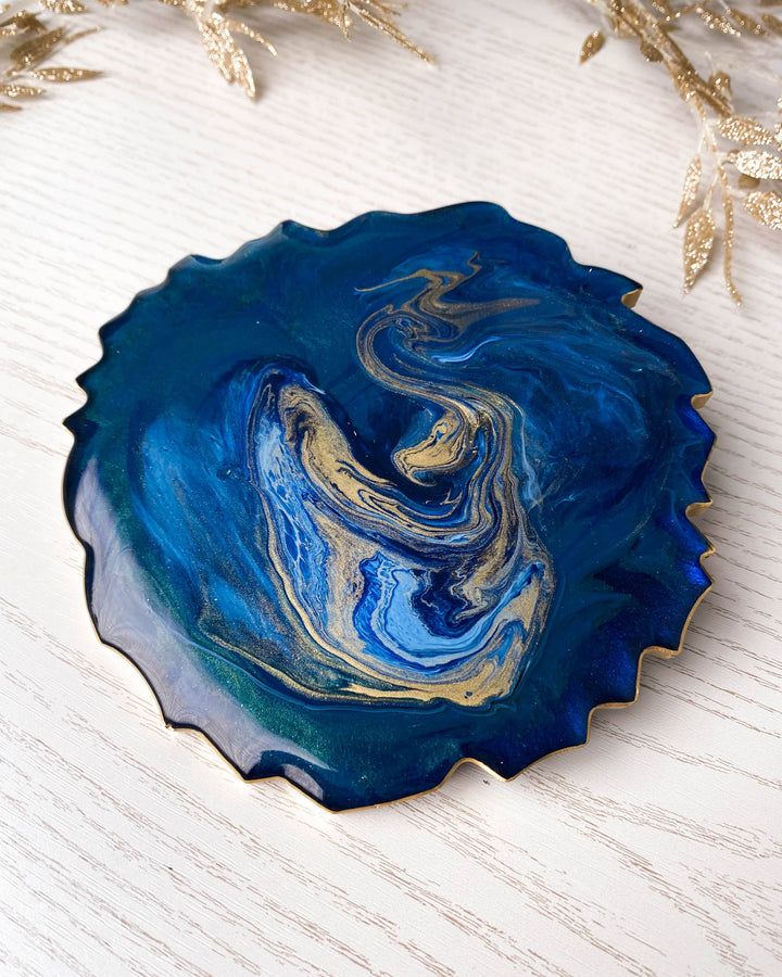 Custom Geode Resin Coaster Set - Geode Coasters - Resin By Ren