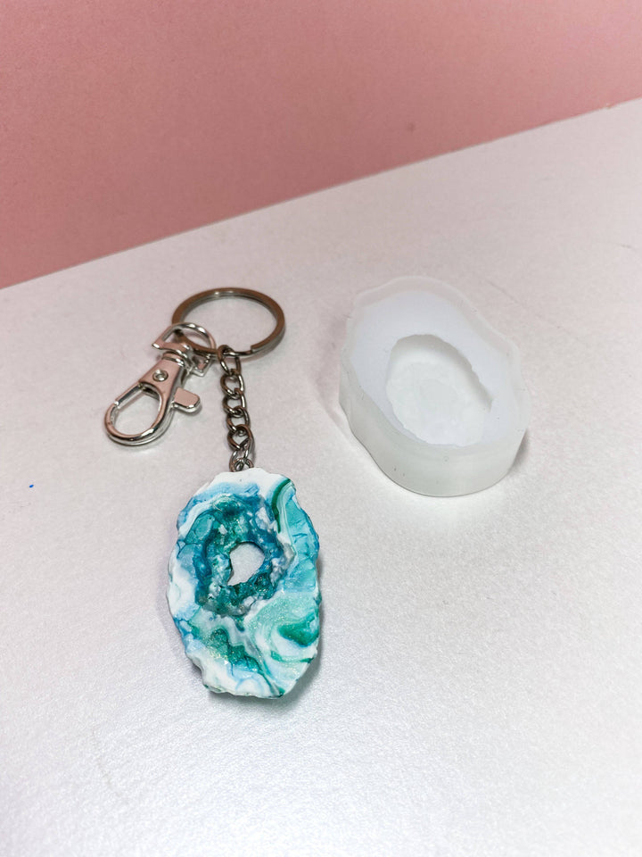 Geode Charm Silicone Mold - Resin Art Supplies - Resin By Ren